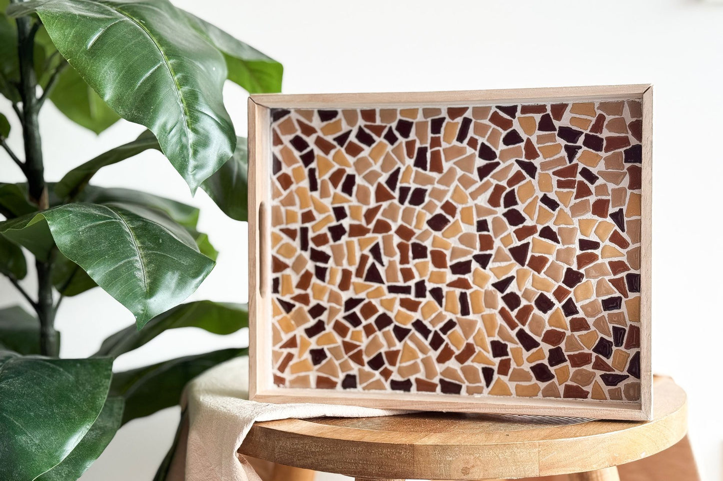 LC DIY-Set Mosaik-Tablett - Beige Sand