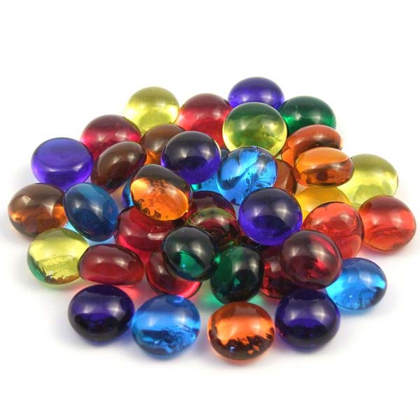 Mosaiksteine Glas Nuggets Mehrfarbig 100gr 35 Stück