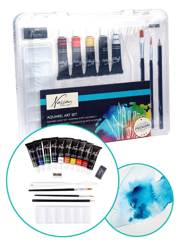 Nassau Aquarell-Starterset 18-teilig