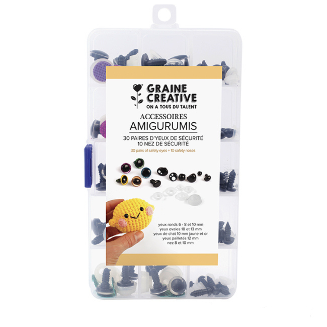 GC Amigurumi 40 Paar Veiligheidsogen En 10 Veiligheidsneuzen