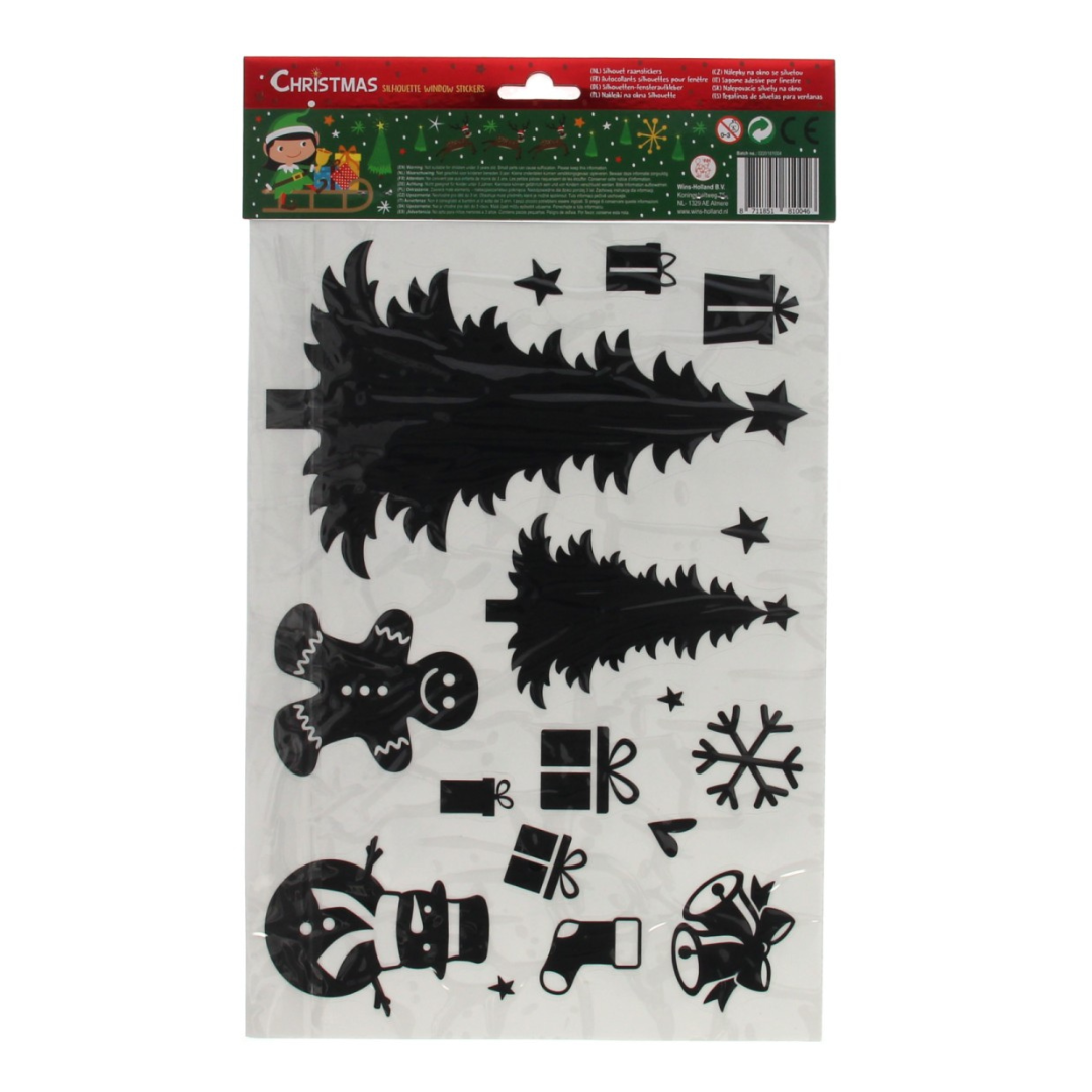 Win Silhouette Stickers Christmas 36.5 x 22 cm