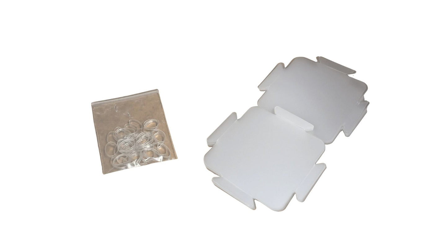 Sheedz Quadrat Transparent 18 Stück