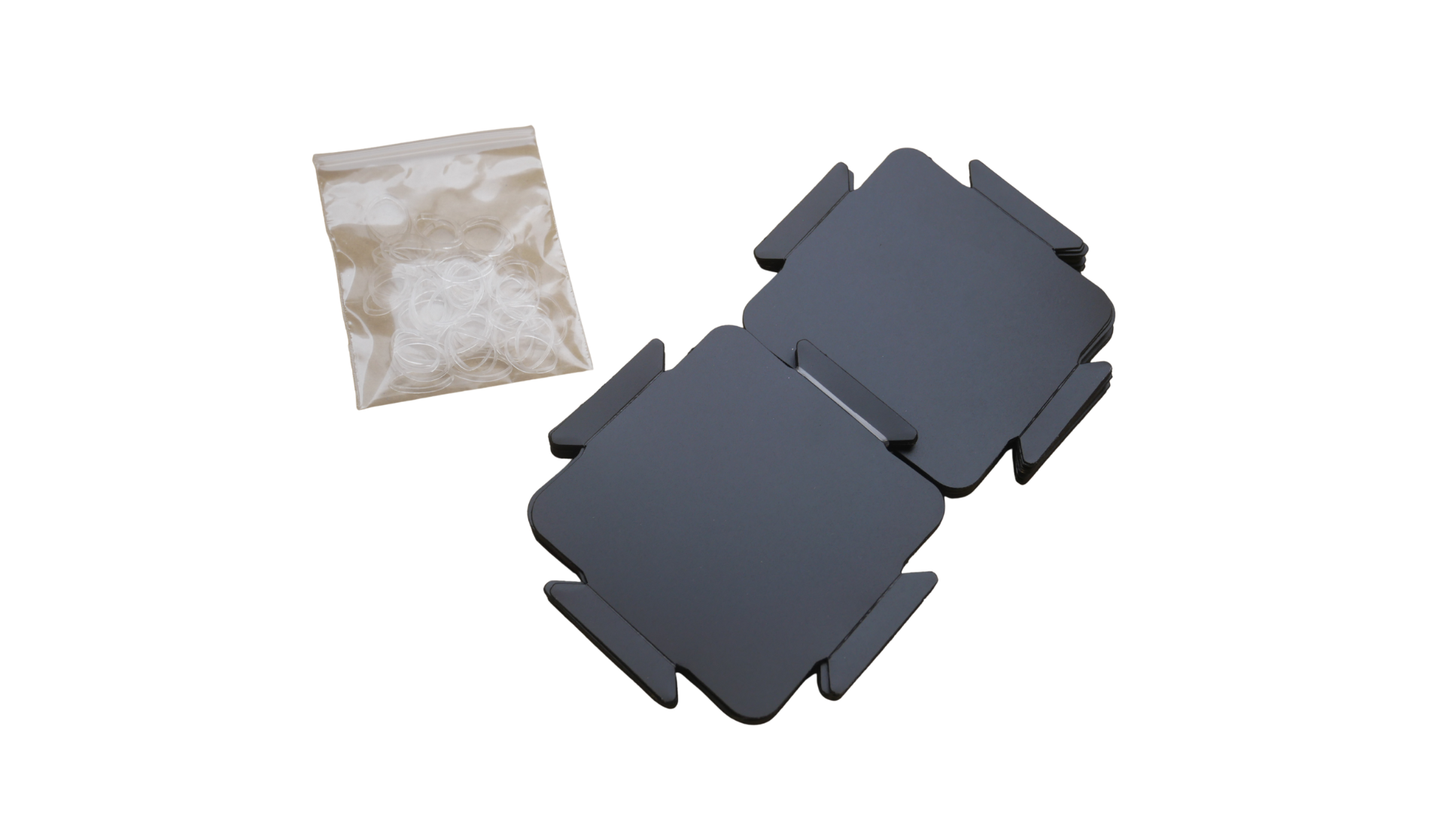 Sheedz Square Black 18 pieces