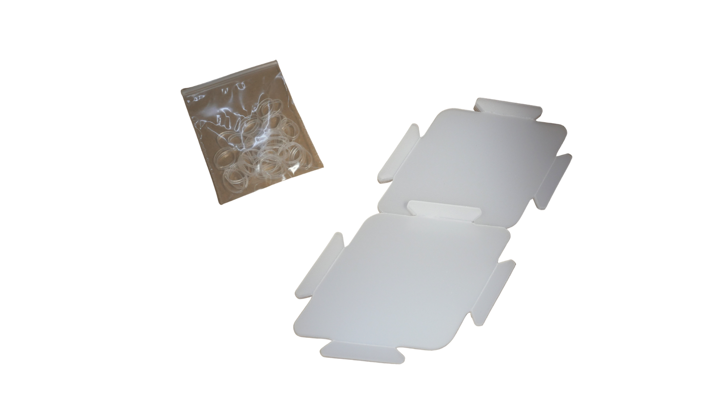 Sheedz Kleines Gitter Transparent 18 Stück