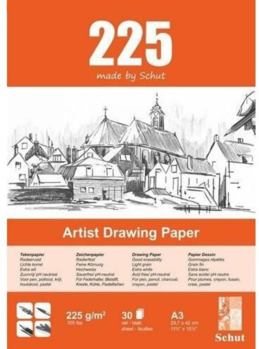 Schut Artist Zeichenpapier A3 225g 30 Blatt