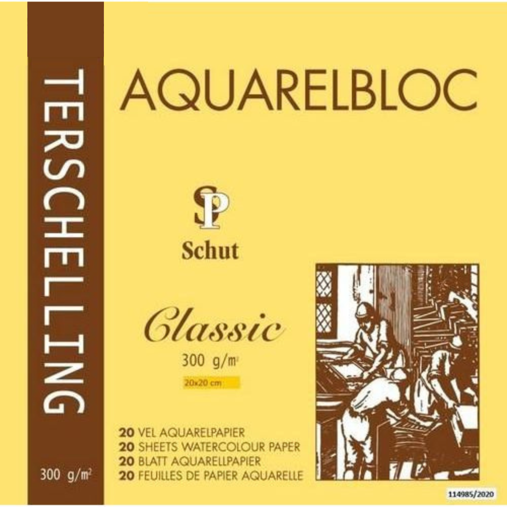 Schut Terschelling Aquarellpapier 20x20 cm 300g 20 Blatt