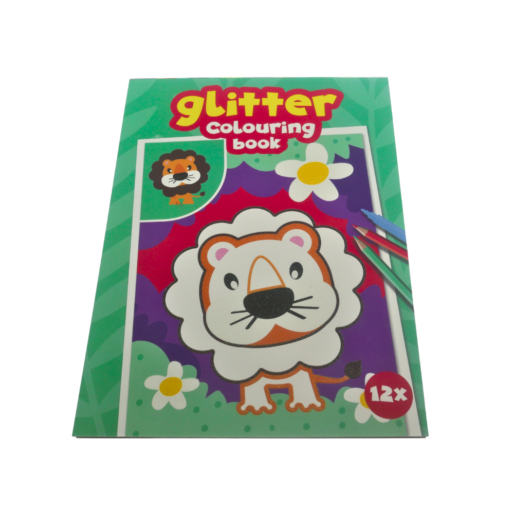 Wins Holland Glitzer Malbuch Tropische Tiere 24 x 18 cm
