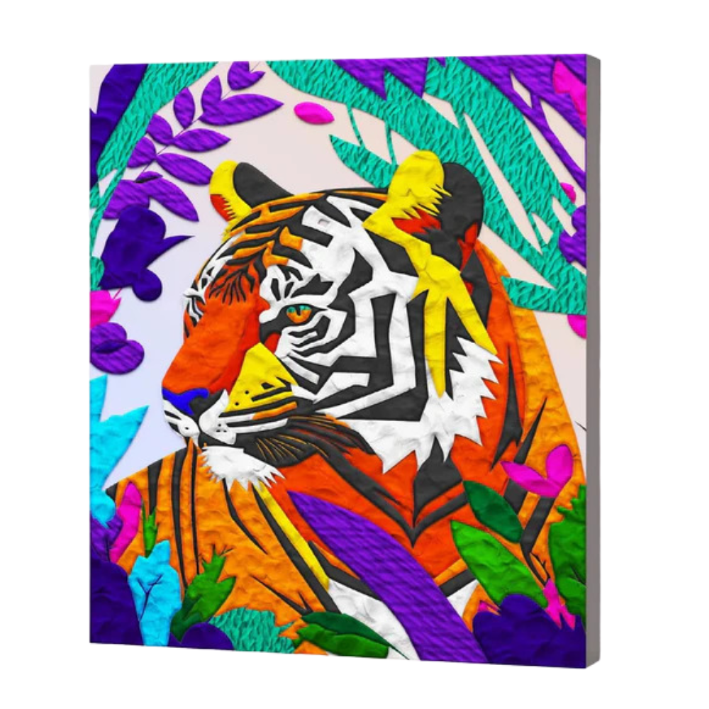 Splat Planet Clay Painting Tiger 30 x 30 cm 350 gr