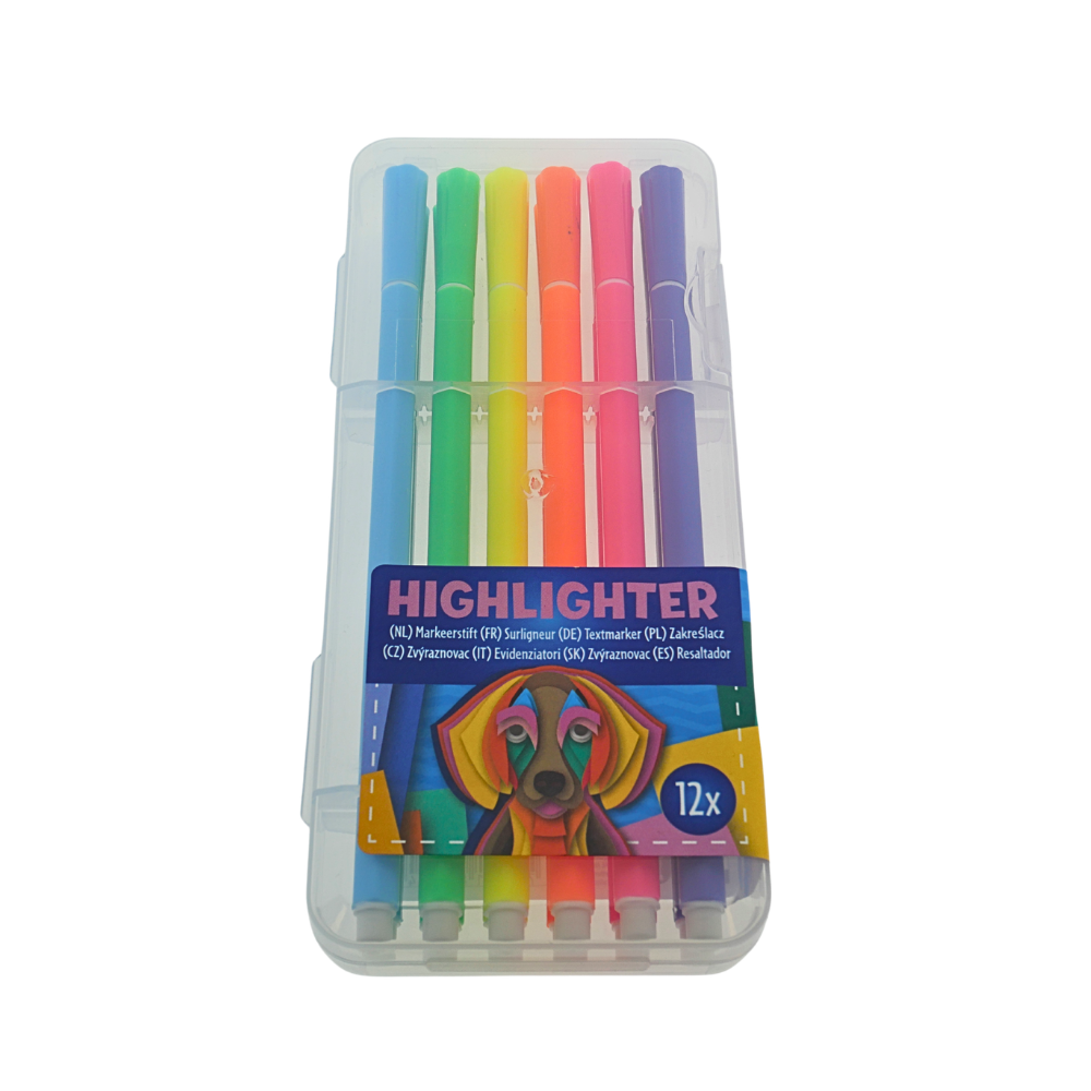Wins Textmarker-Set 12 Stück 6 Farben