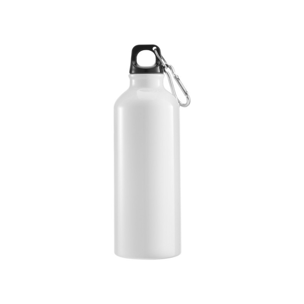 Leknes Drinkfles met Karabijnhaak Wit 500ml