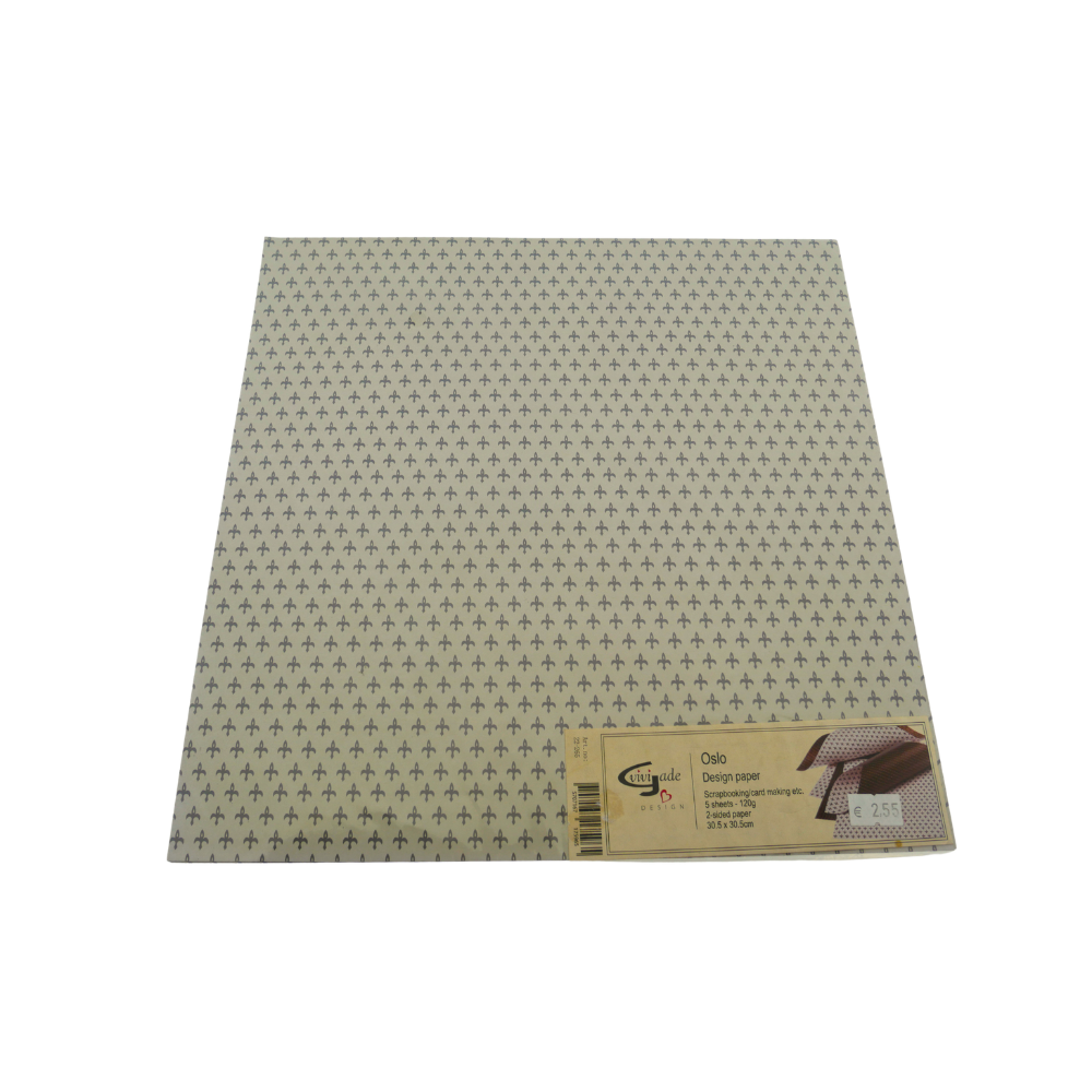 Vivi Gade Scrapbooking Paper Double-Sided Oslo 30.5 x 30.5 5 Pieces