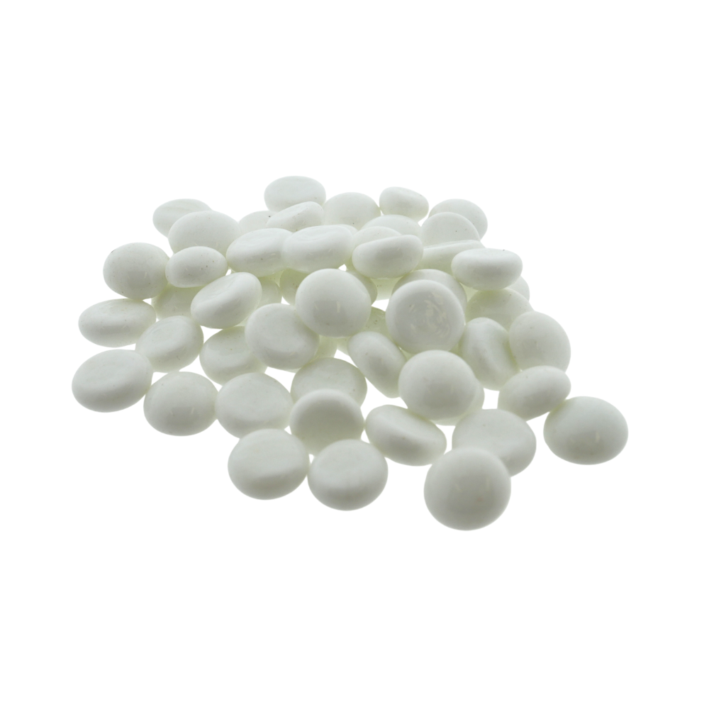 Glas Mozaïek 100 gr Wit