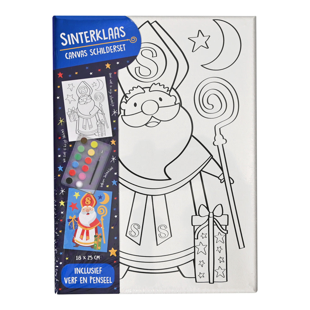 Wins Leinwand Malen Nikolaus 18x25 cm