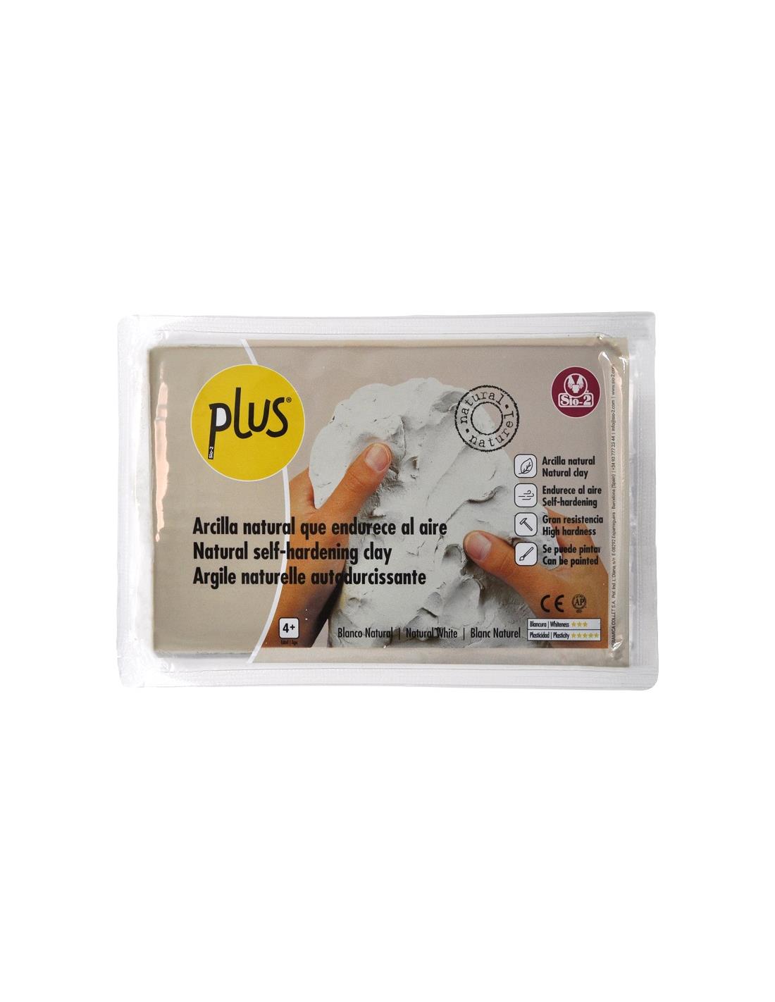 Plus Lufthärtende Modelliermasse 1kg Naturweiß