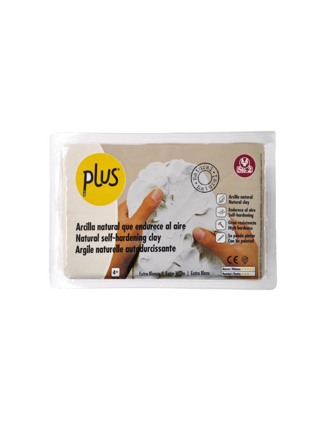 Plus Luchtdrogende Klei 1kg Extra Wit