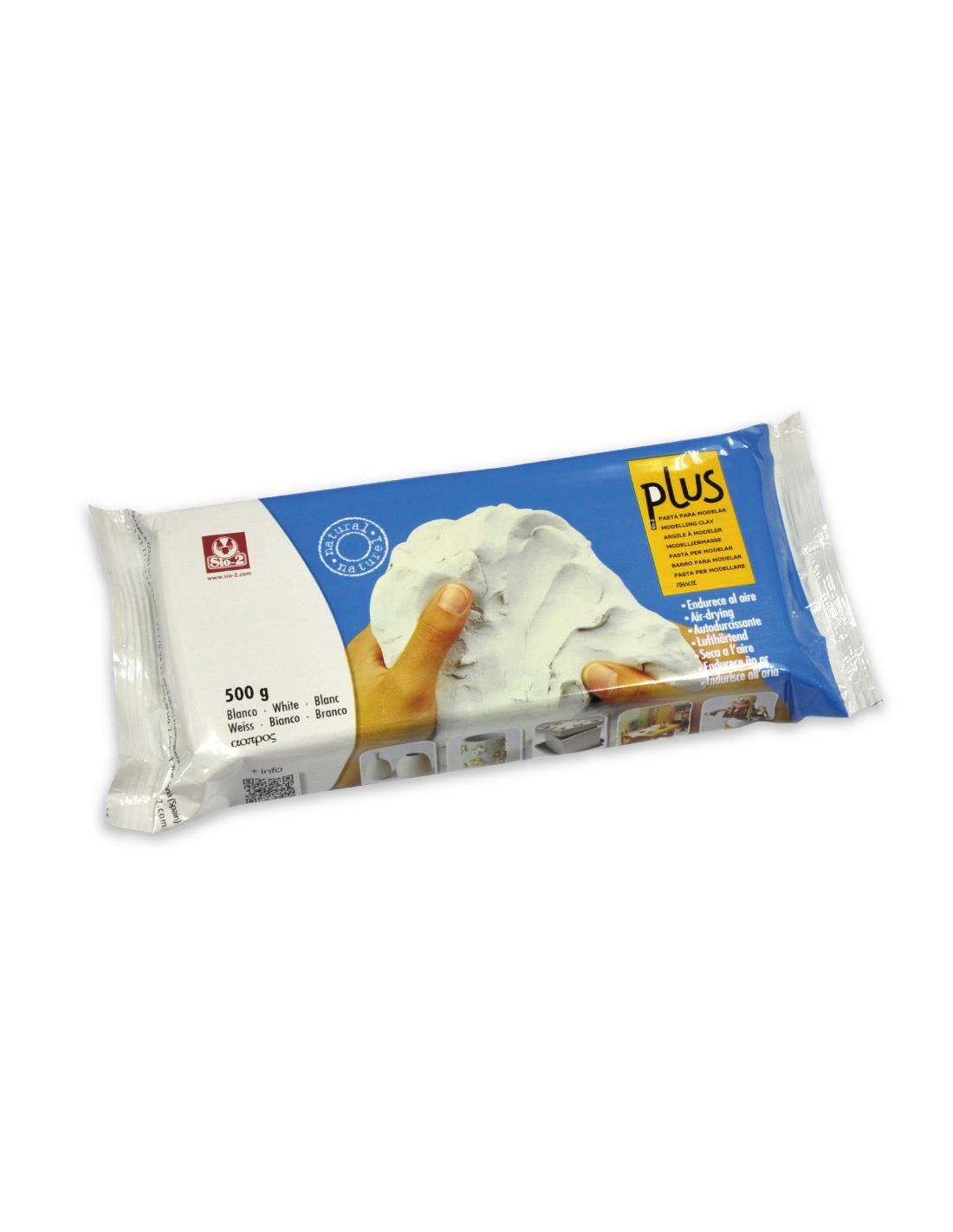 Plus Lufttrocknende Modelliermasse 500g Naturweiß