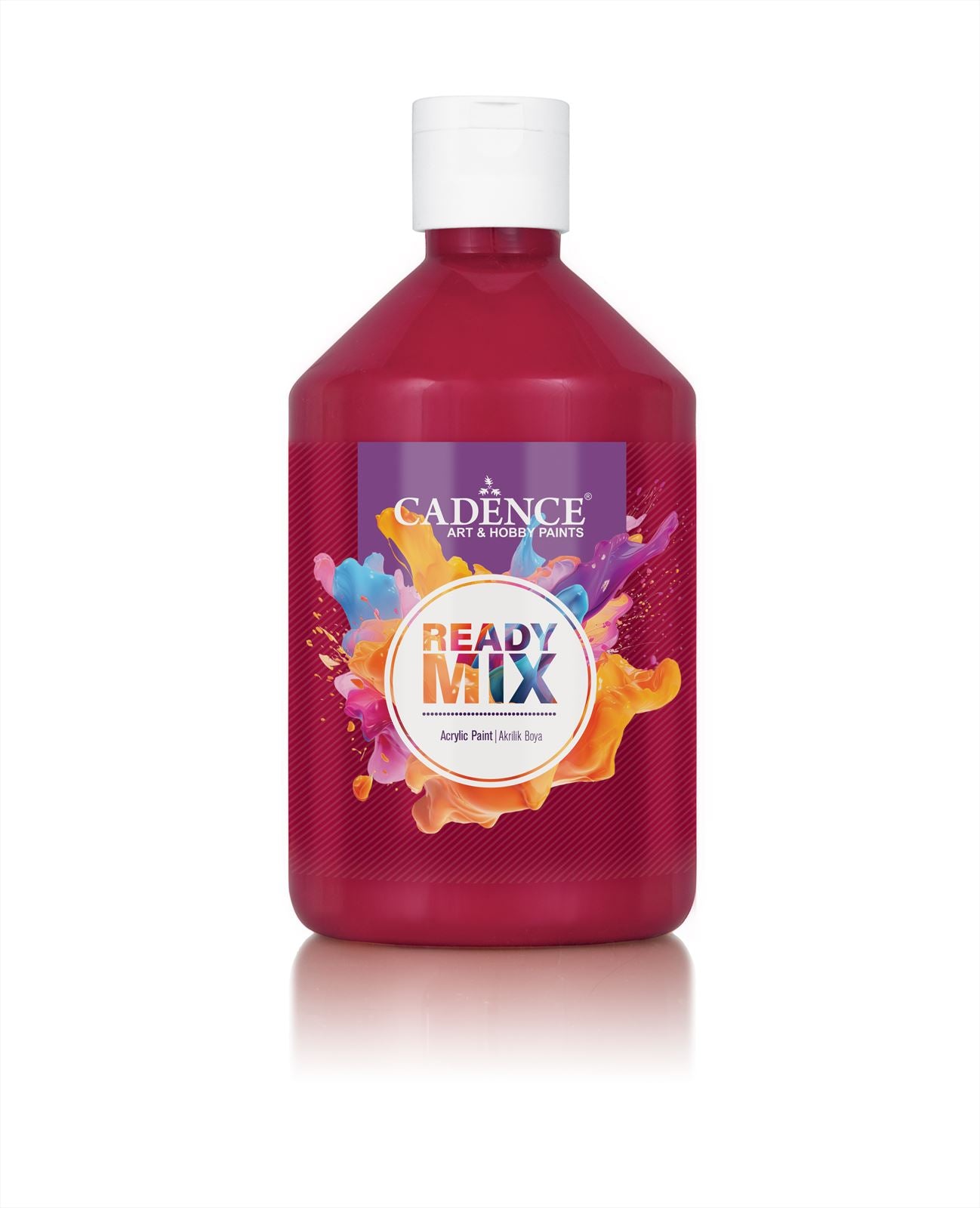 Cadence Ready Mix Acrylic Paint Matt 500 ml Primary Red