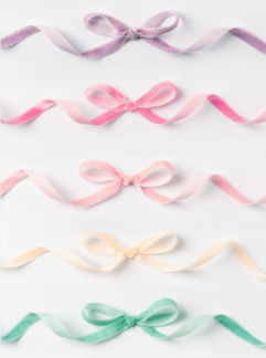 Folia Fluwelen linten pastel 5 x 4 m