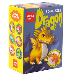 Apli Puzzel Draken Donkerblauw