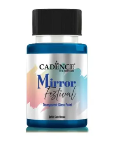 Cadence Mirror Festival Transparente Glasfarbe Blau 50 ml