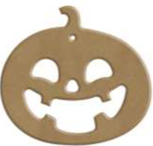 Gomille MDF Figur Halloween Kürbis 7x6 cm