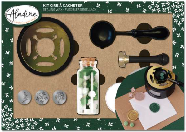 Aladine Zegel Wax Set Natuur