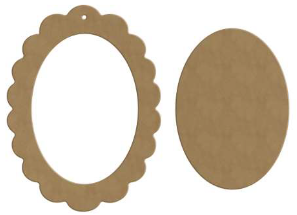 Gomille Duo Frame Ovaal 16x21 cm