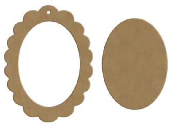 Gomille Duo Oval Frame 11x16 cm