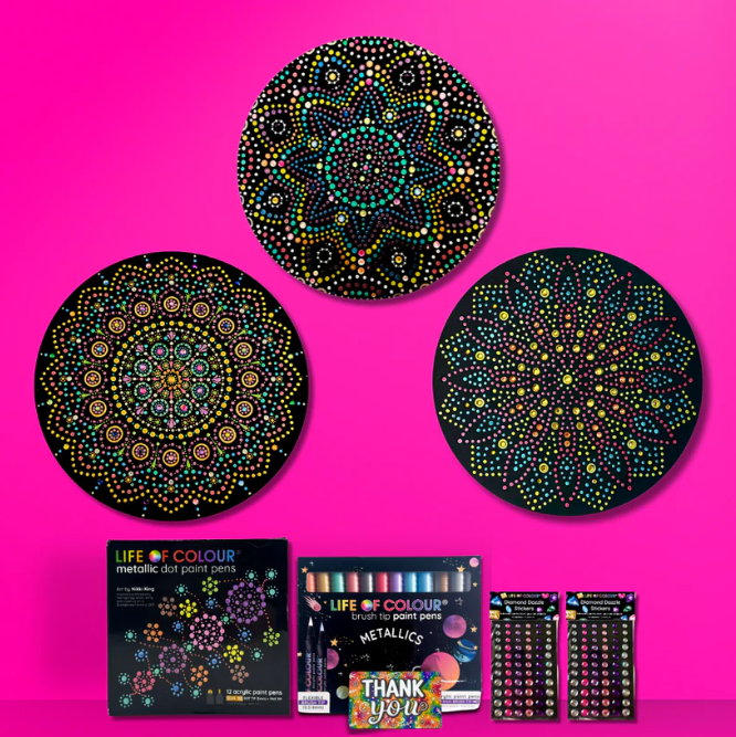 LOC Punktmalerei-Set Mandala 3-teilig