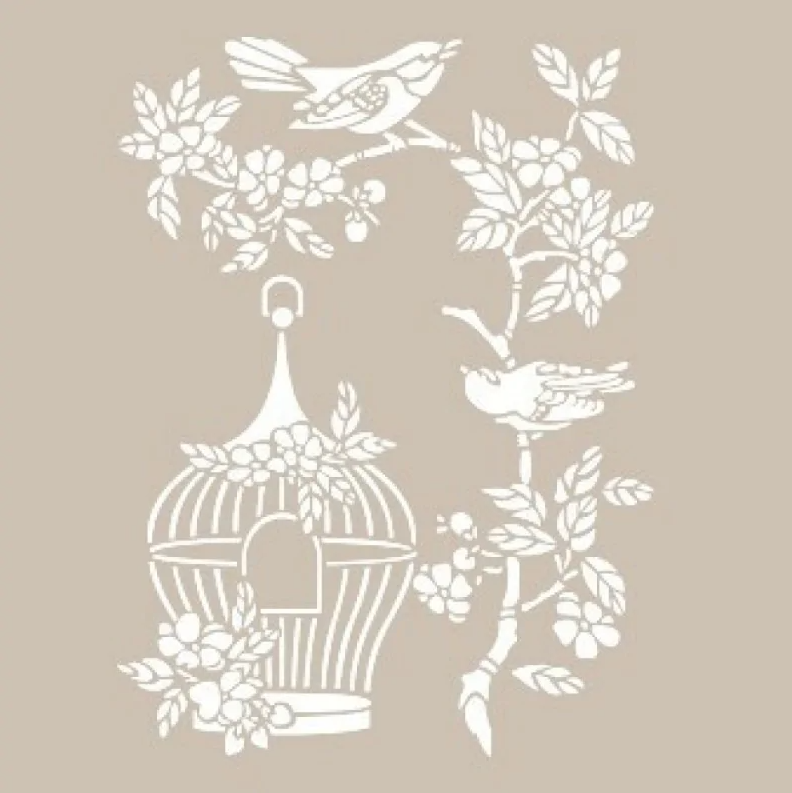 Cadence Sjabloon Bloemen en Vogels AS539 A4