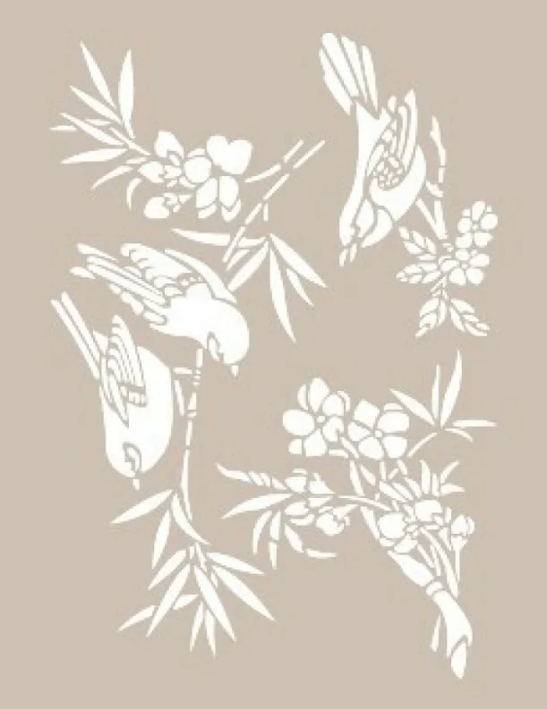 Cadence Sjabloon Bloemen en Vogels AS502 A4