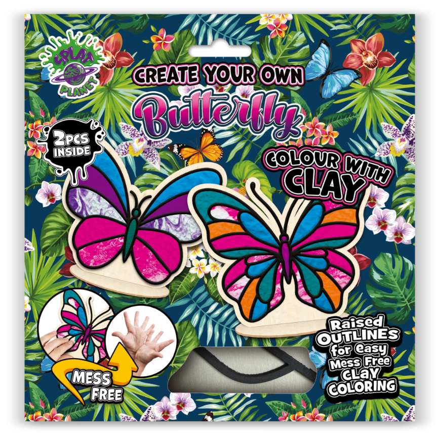 Splat Planet Knet-Malset Schmetterling 24 x 23,7 x 2,7 cm