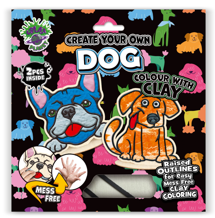Splat Planet Clay Colouring Set Dog 24 x 23.7 x 2.7 cm