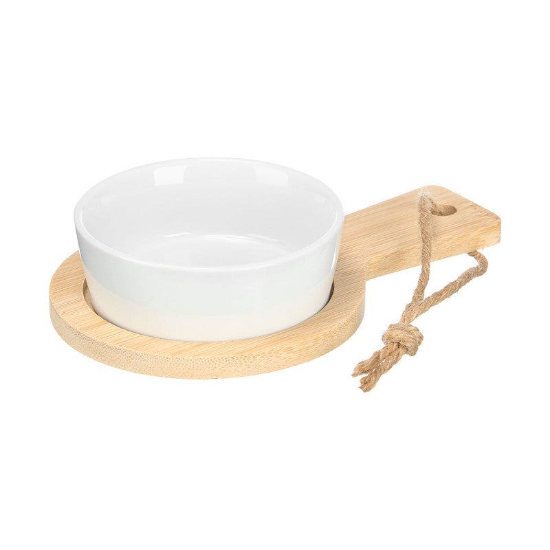 Kinvara Aperitief Schaaltjes met Bamboe Tray 2 Stuks