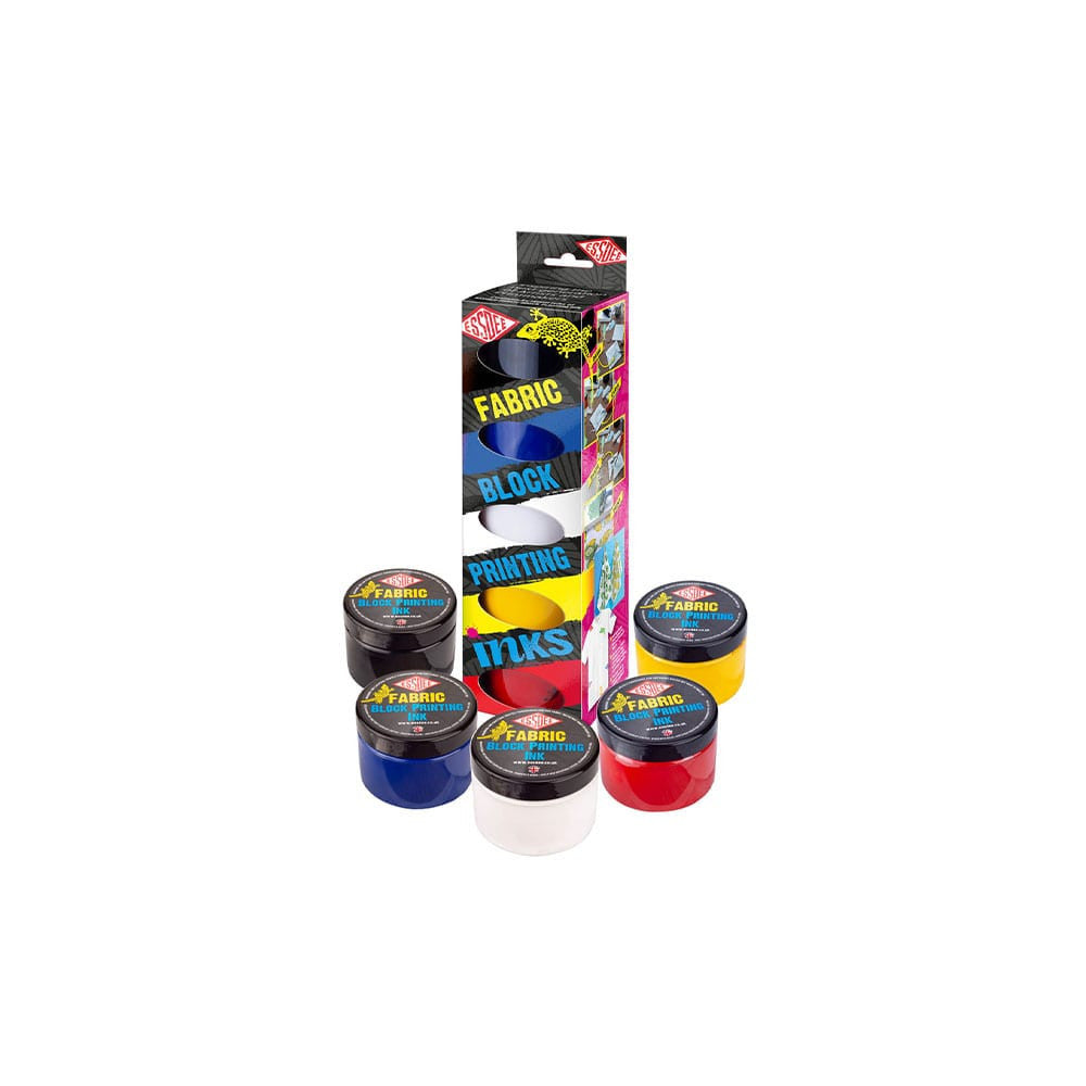 Essdee Fabric Block Printing Inkt Set 5x150ml