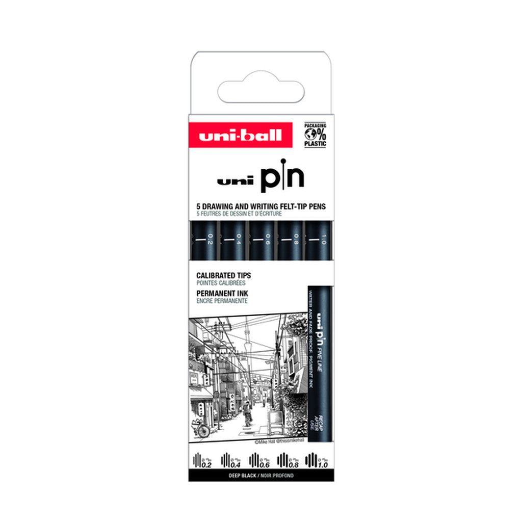 Uni-Ball Pin ASP9 Set 5 Pieces