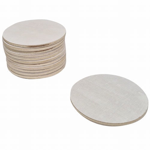 Round Wooden Coaster Plywood 9.8 cm each