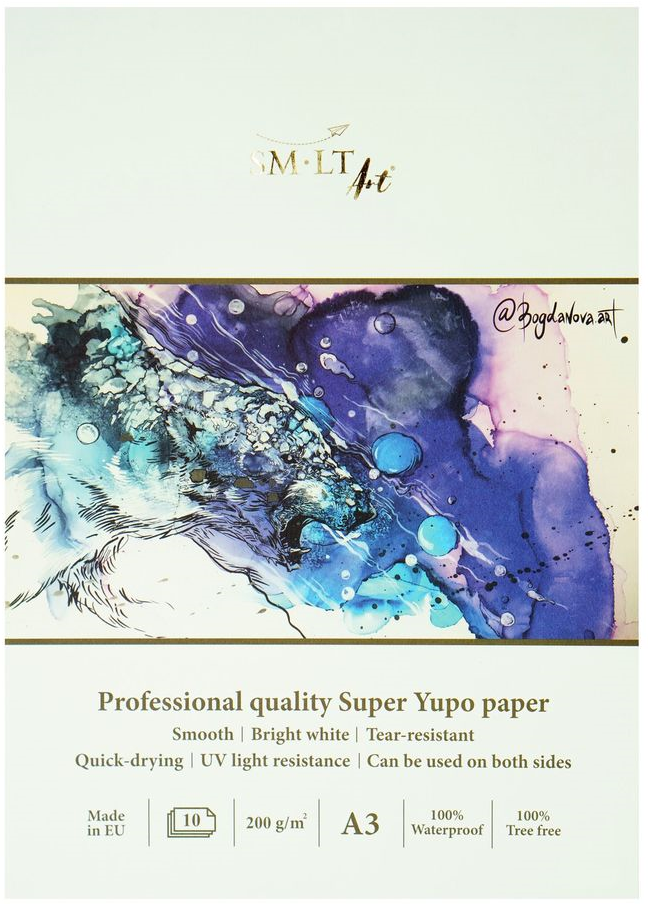 SMLT Professional Papierblok Yupo A3 200gr 10 vel