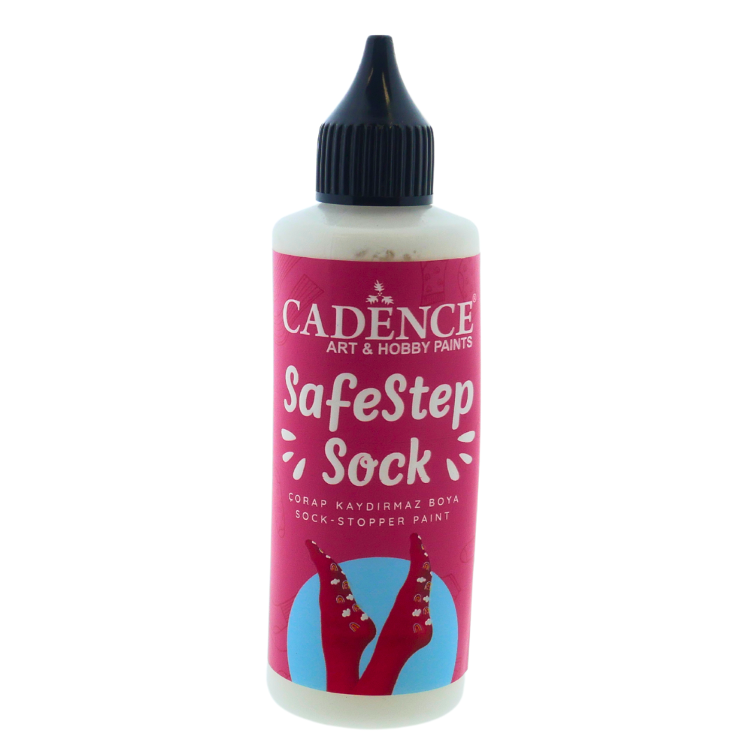 Cadence SafeStep Sock-Stop Anti-Slip Verf White