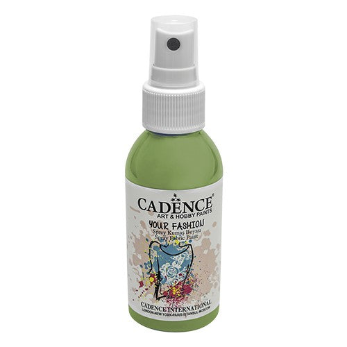 Cadence Fashion Spray Fabric Paint 100 ml Dark Kiwi