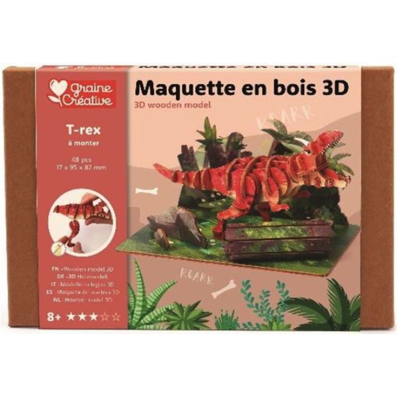 GC Houten 3D Puzzel T-Rex