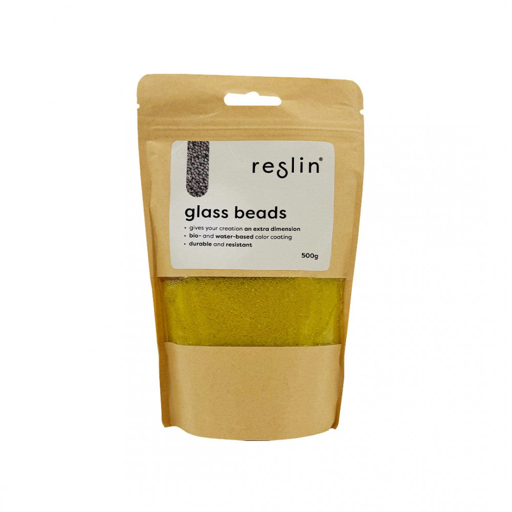 Reslin Glazen Kralen 500 gr Banaangeel