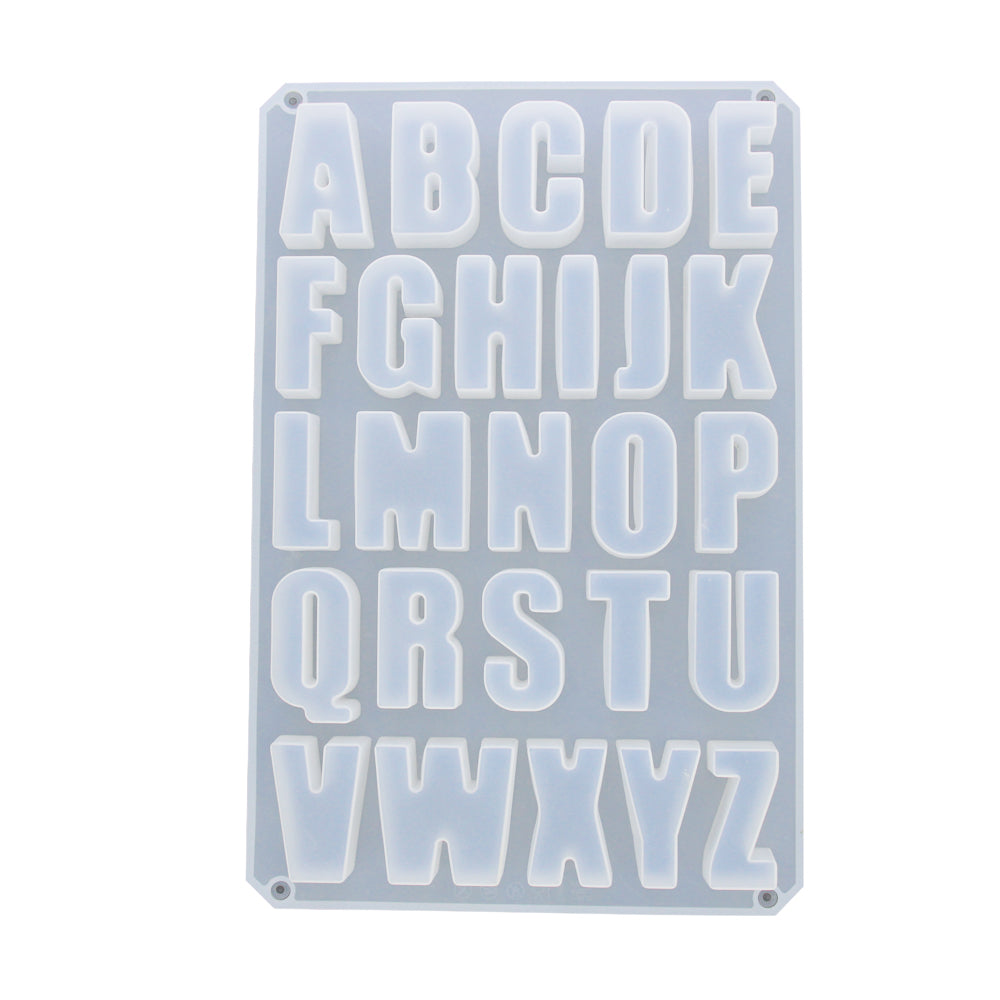 Siliconen Mal 34x22,3x2,5 cm Hoofdletters 52 mm