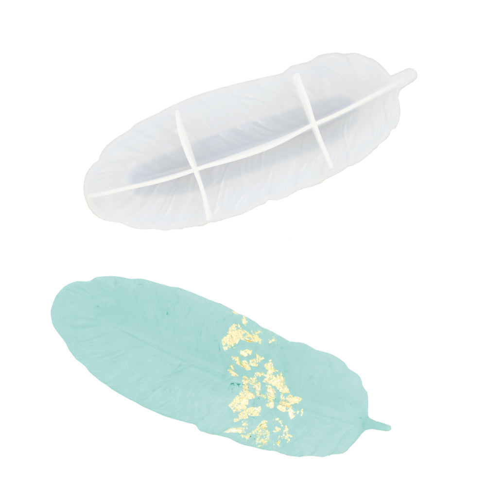Silikonform 24x8,8 cm Feder Schale