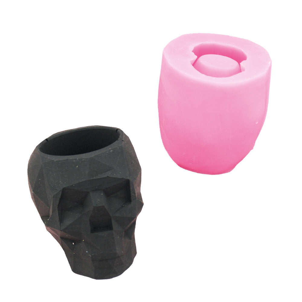 Silicone Mold 10x7x7.5 cm Geometric Skull