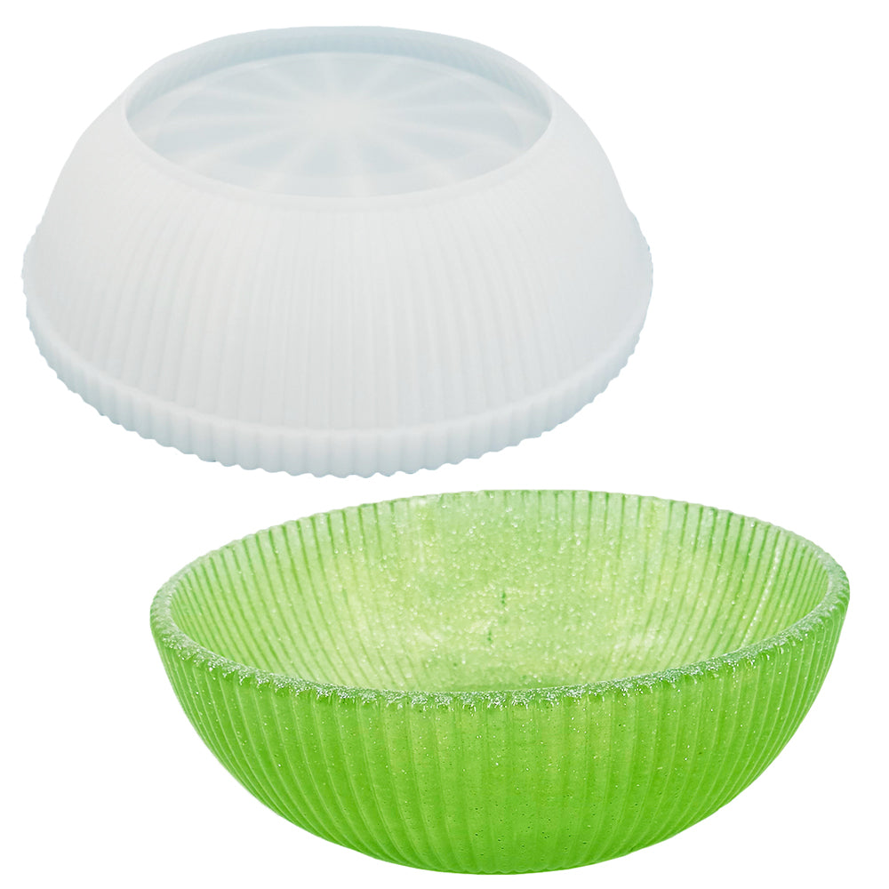 Reslin Siliconen Mal Grote Gestreepte Kom 25,4 x 8,5 cm
