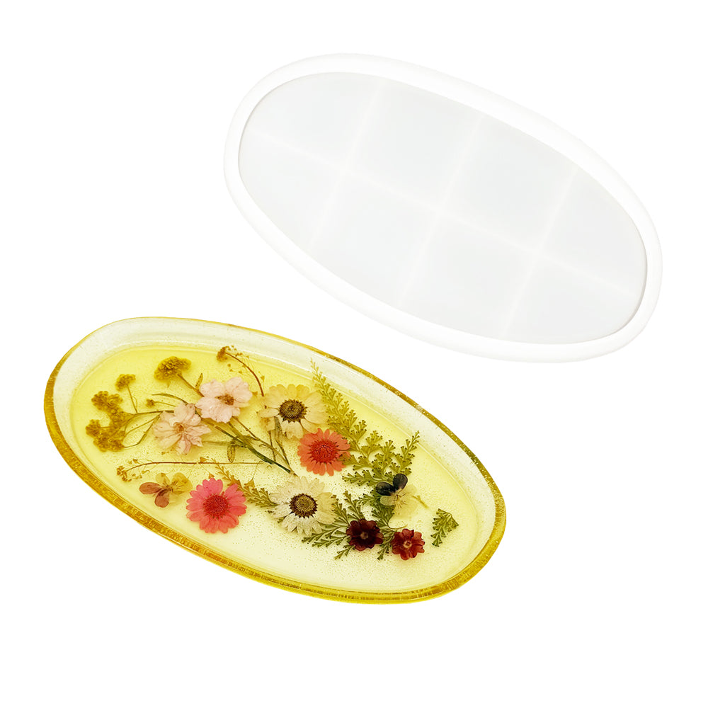 Reslin Siliconen Mal Onregelmatige Ovale Schaal 23,7×13cm×2cm