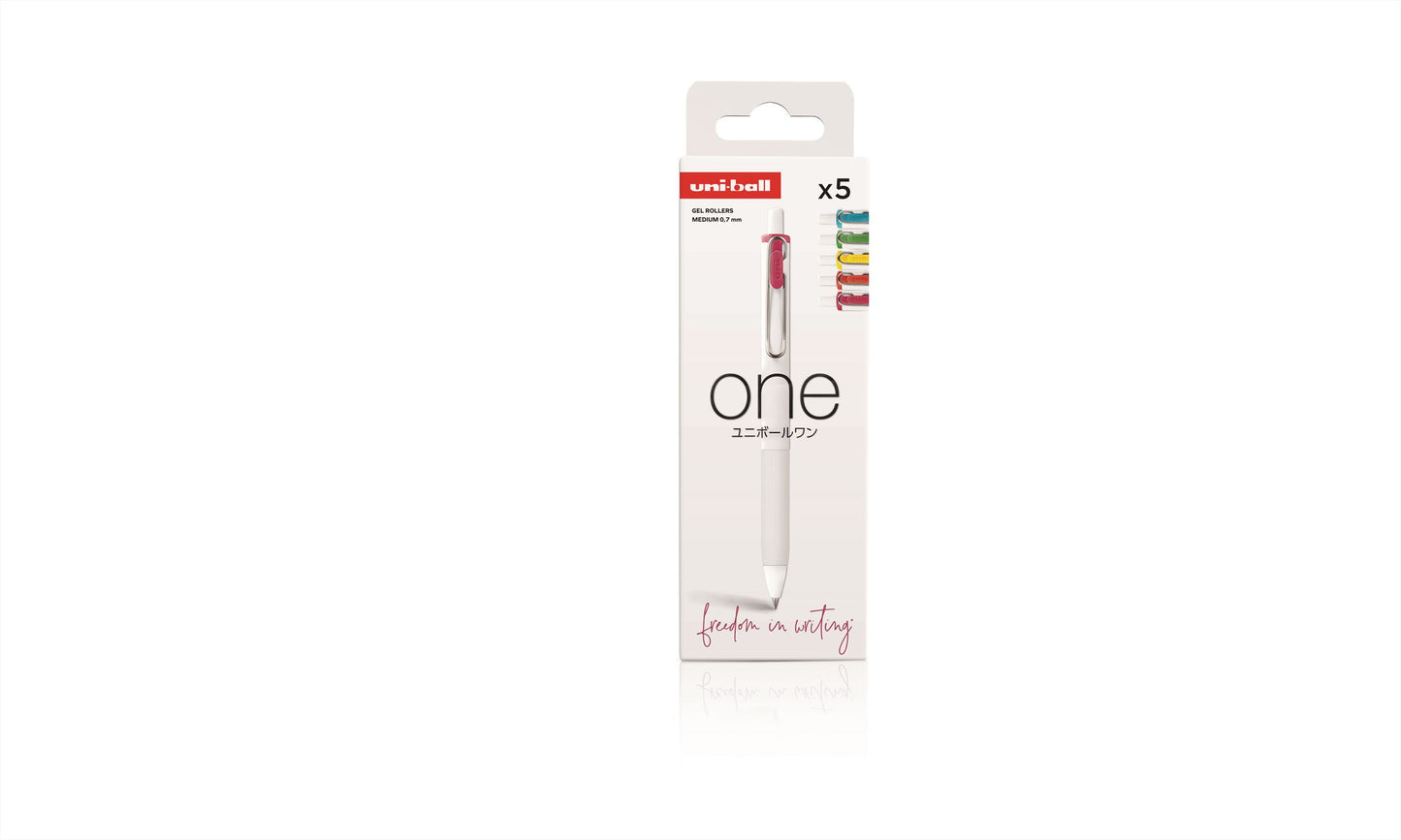 Uni One Stift 0,7 mm Set Neon 5 Stück