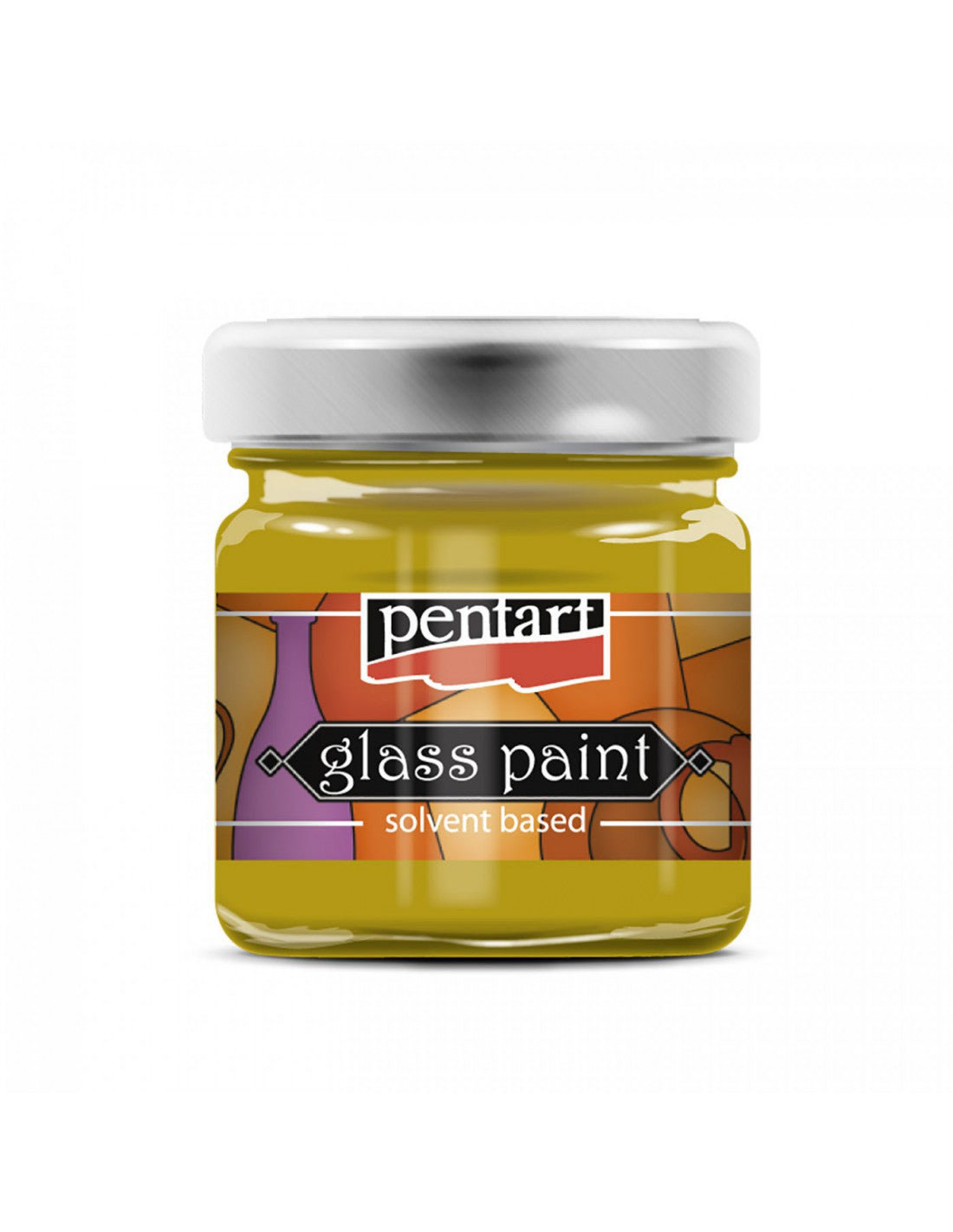 Pentart Solvent-Based Glass Paint 30 ml Yellow