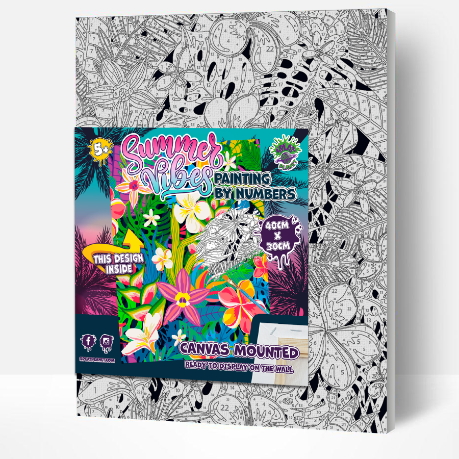 Splat Planet Paint by Numbers Summer Vibes